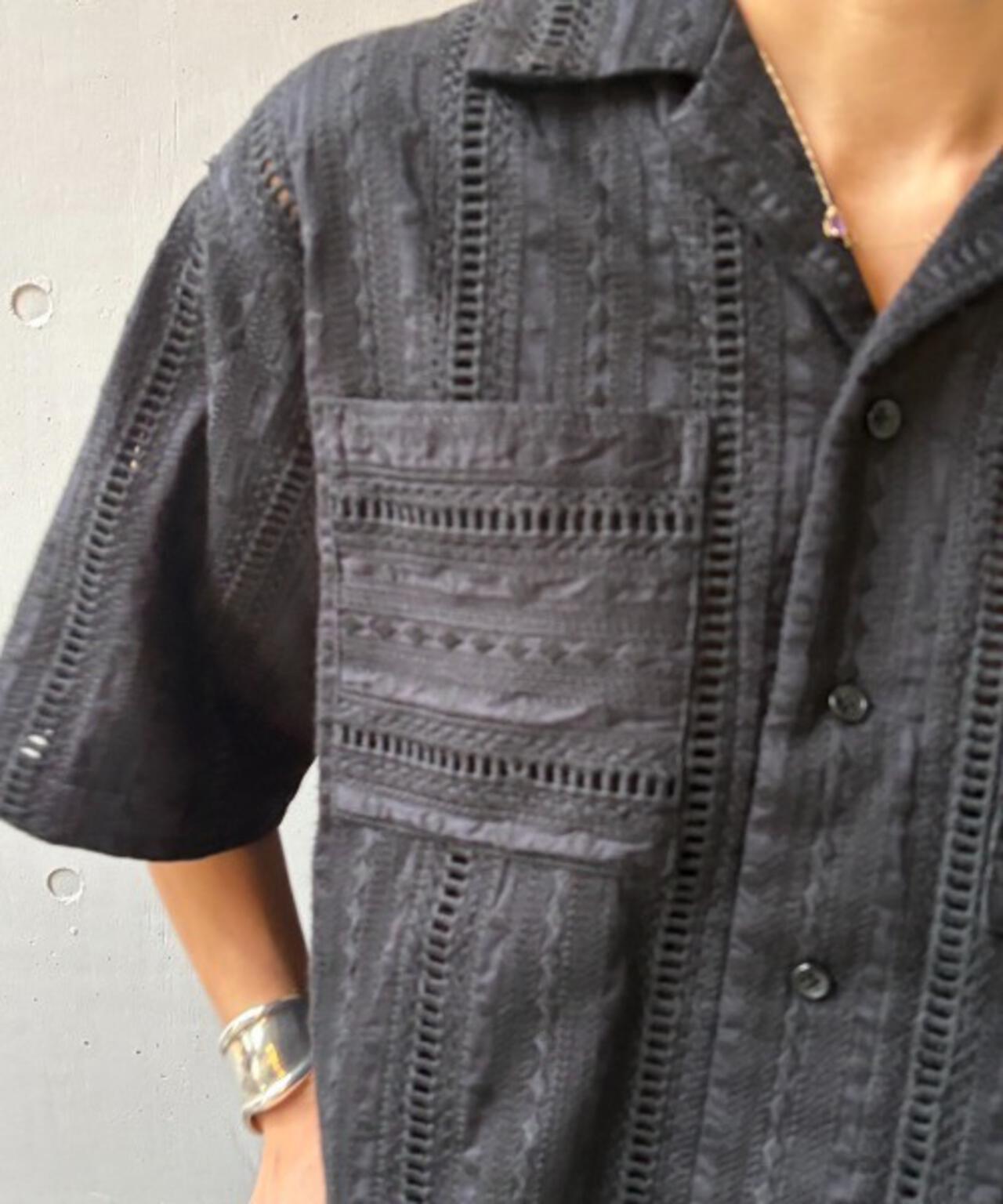 Schott×RUMBLE RED(合作款)原刺繡短袖開領襯衫