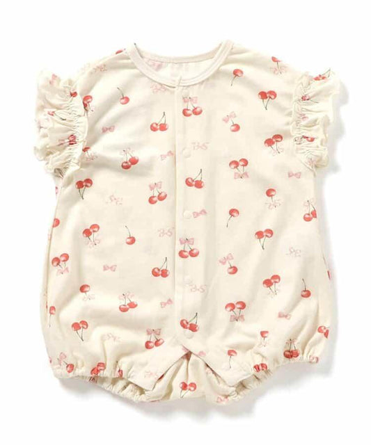 清涼連衣裙 櫻桃圖案_接觸冷感