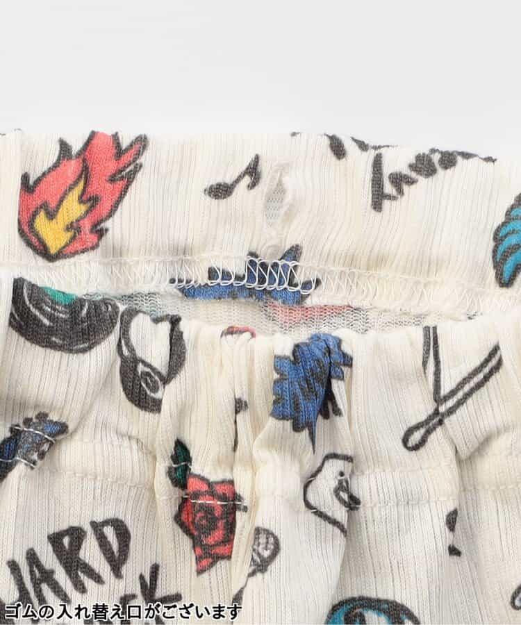 針織睡衣 搖滾圖案