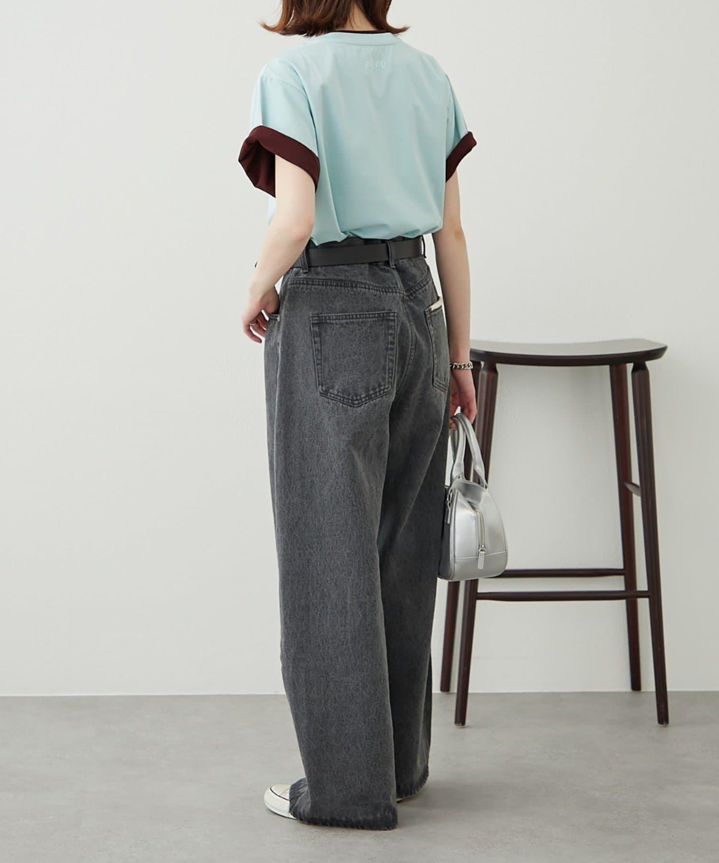 【柳樹】彩色疊層一點刺繡T恤