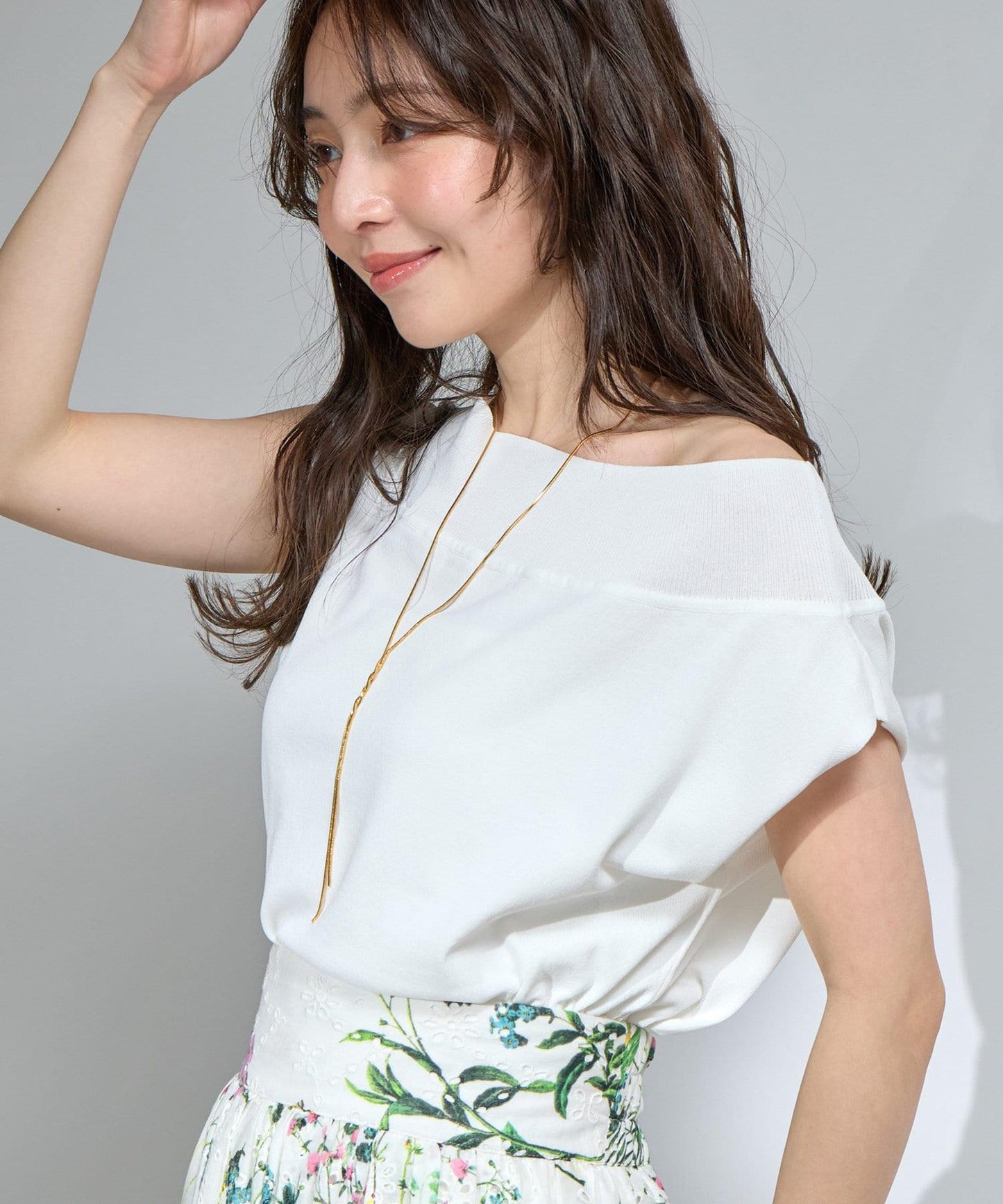【最強美人效果】冷感防曬露肩法式針織衫