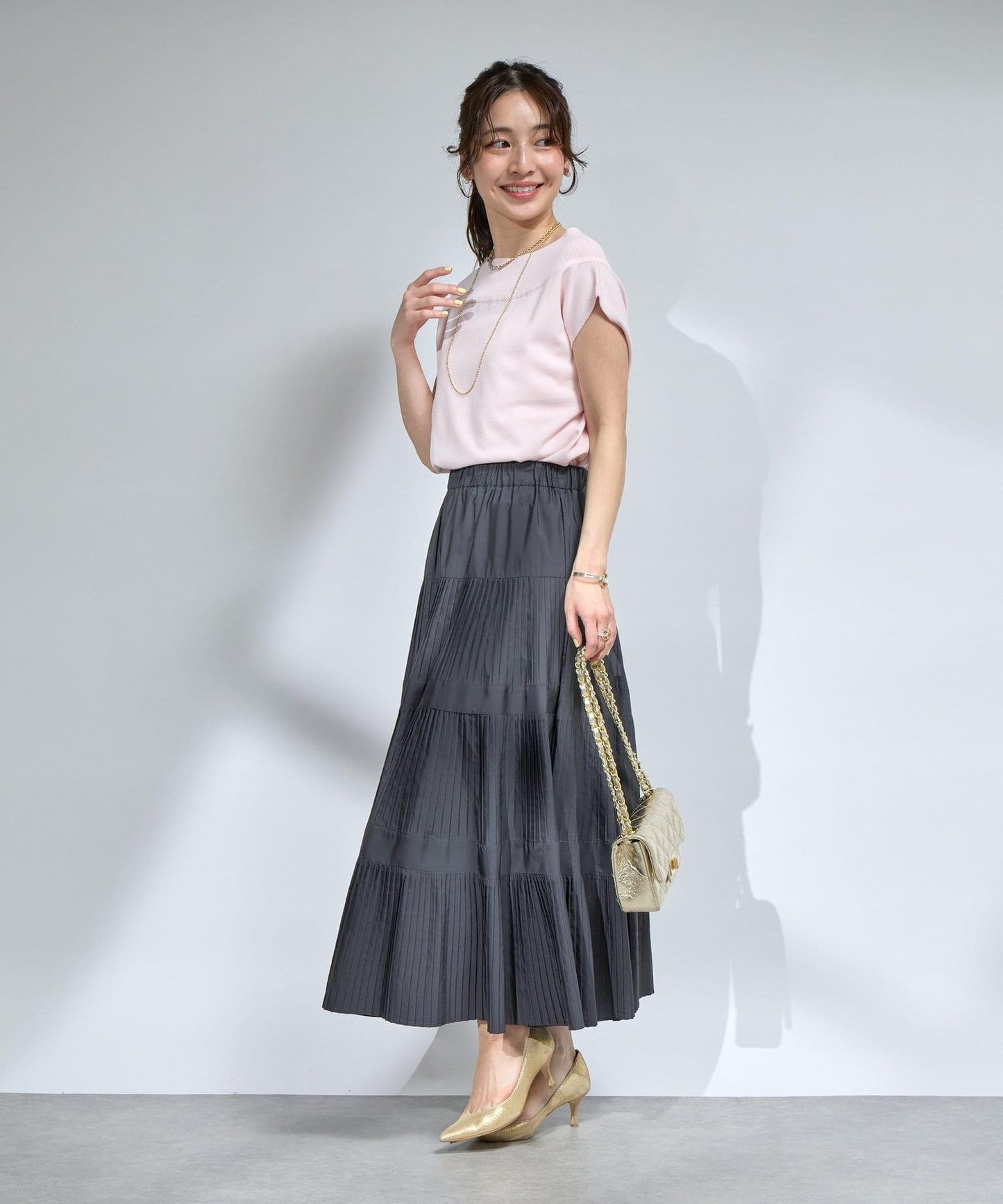 【最強美人效果】冷感防曬露肩法式針織衫
