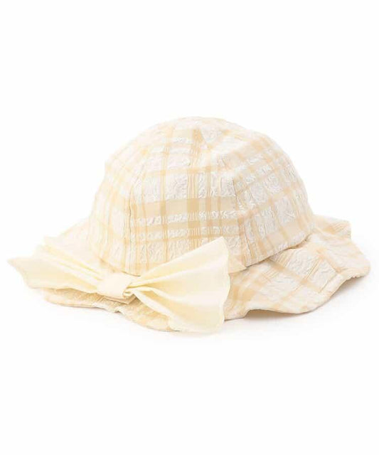 蝴蝶結嬰兒帽_UV防曬