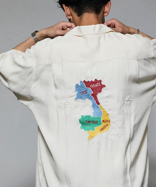 聯名 舒適版型 人造絲 紀念襯衫