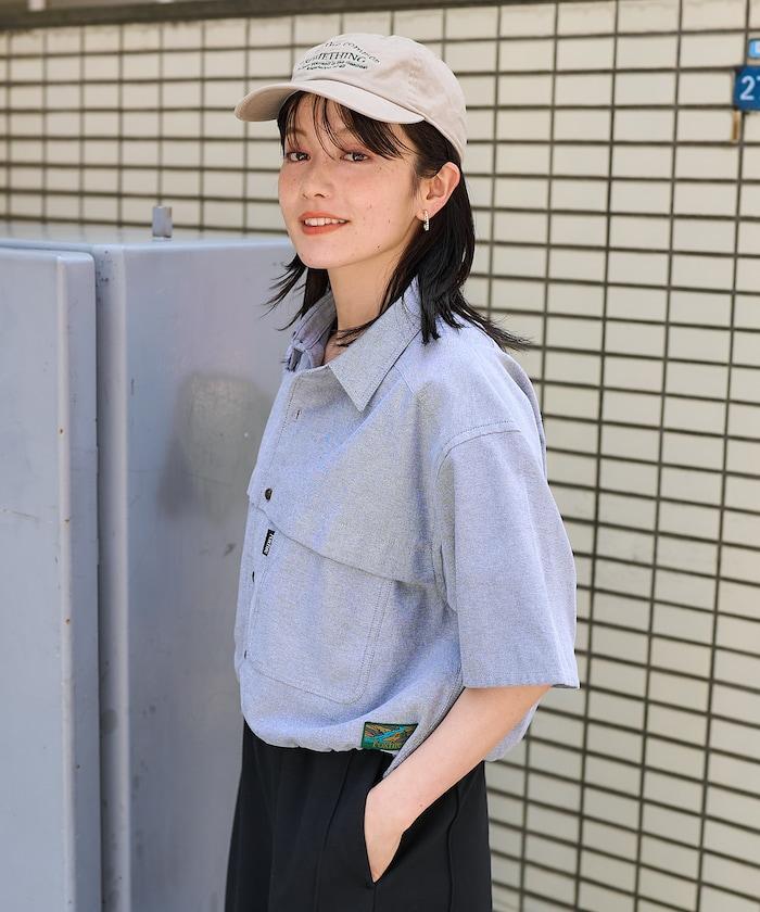 聯名 牛津紡 釣魚口袋短袖襯衫