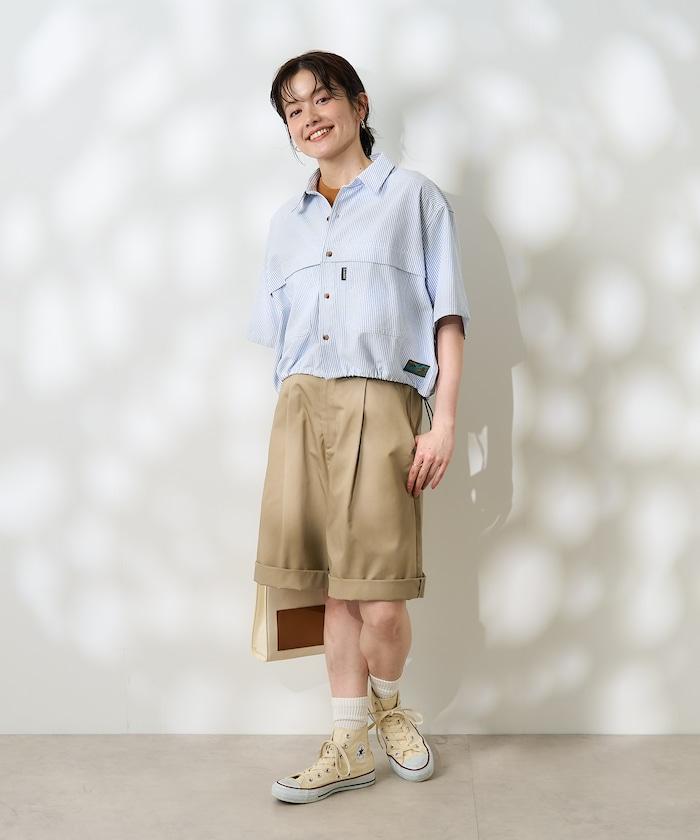 聯名 牛津紡 釣魚口袋短袖襯衫
