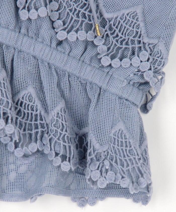 印度 3D刺繡吊帶背心 比基尼
