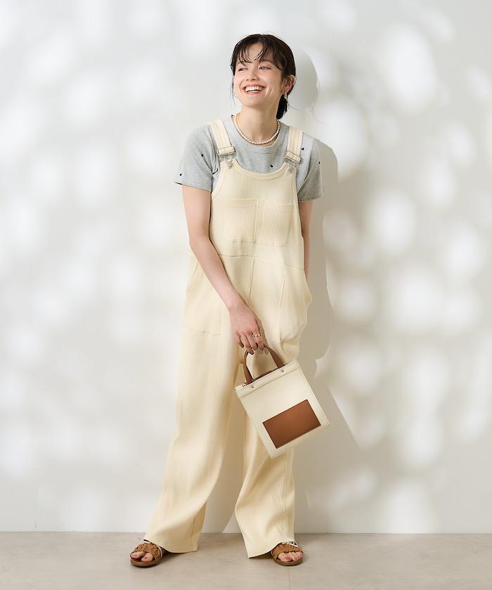 粉末漂白 軍裝風連體工裝褲