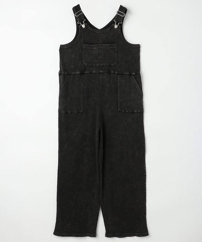 粉末漂白 軍裝風連體工裝褲