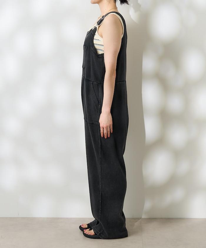 粉末漂白 軍裝風連體工裝褲