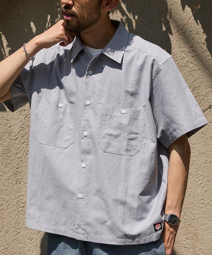 聯名 牛津布 寬鬆短袖襯衫