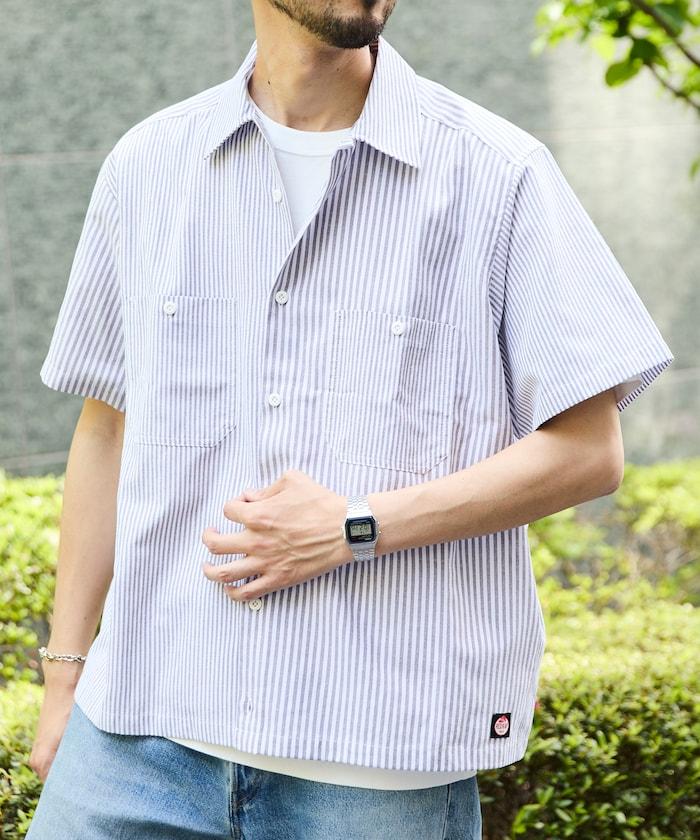 聯名 牛津布 寬鬆短袖襯衫