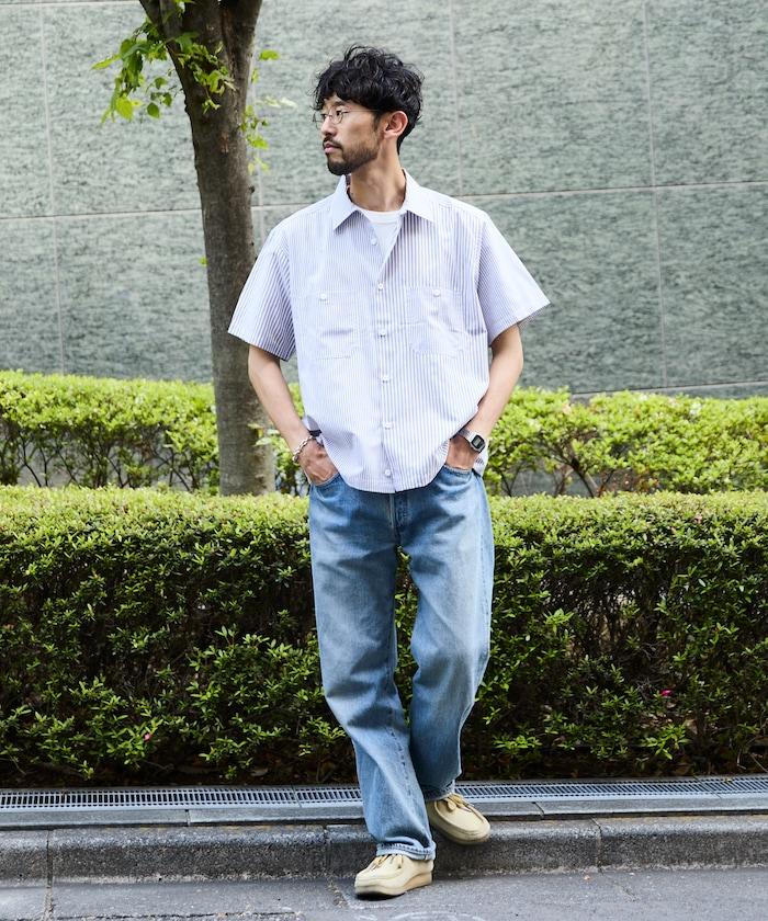 聯名 牛津布 寬鬆短袖襯衫