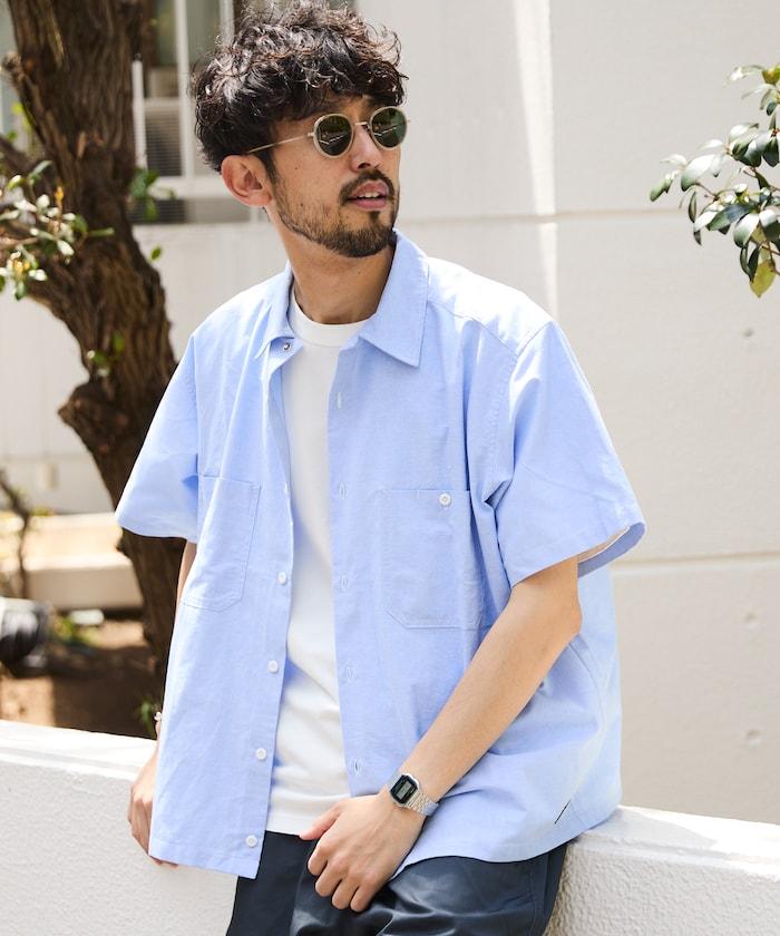 聯名 牛津布 寬鬆短袖襯衫