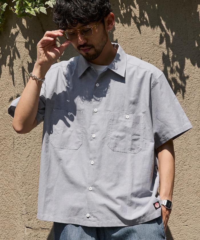 聯名 牛津布 寬鬆短袖襯衫