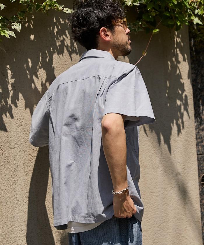 聯名 牛津布 寬鬆短袖襯衫