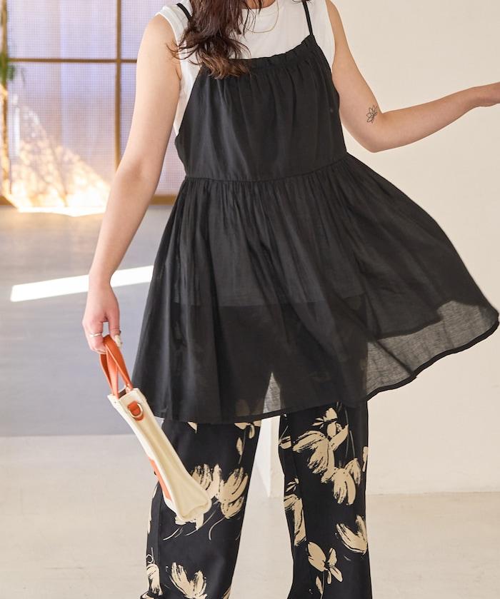 印度風格 增厚 切換 背心 T恤 套裝