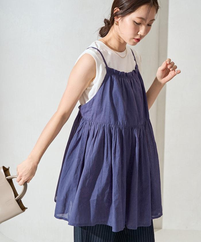 印度風格 增厚 切換 背心 T恤 套裝