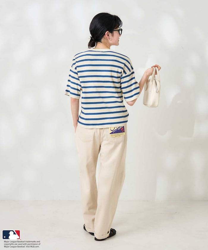 MLB 多色條紋針織T恤