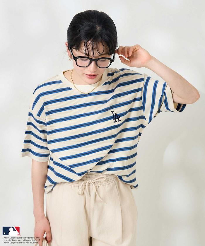MLB 多色條紋針織T恤