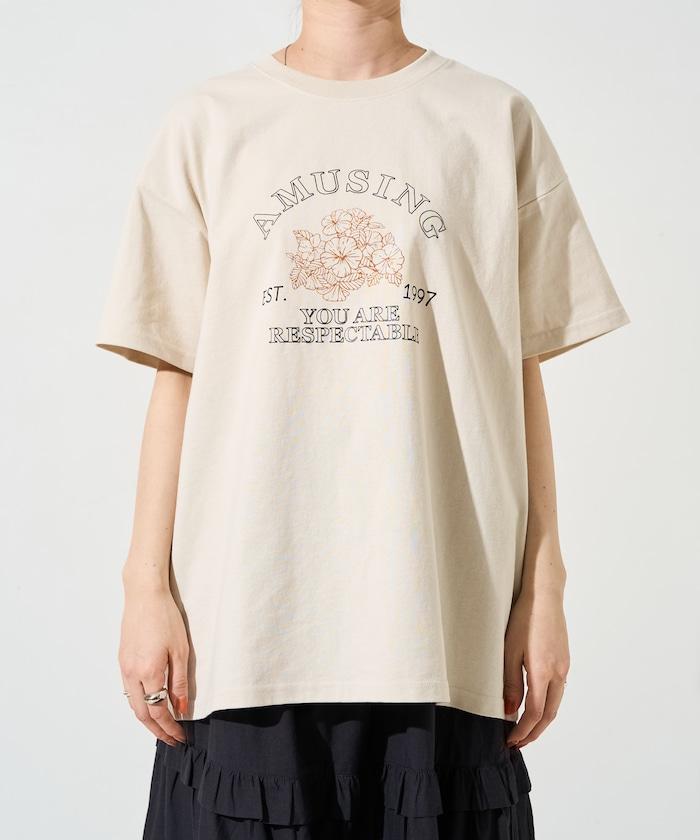 FLOWER 發泡 印花 短袖 T恤【限定推出】