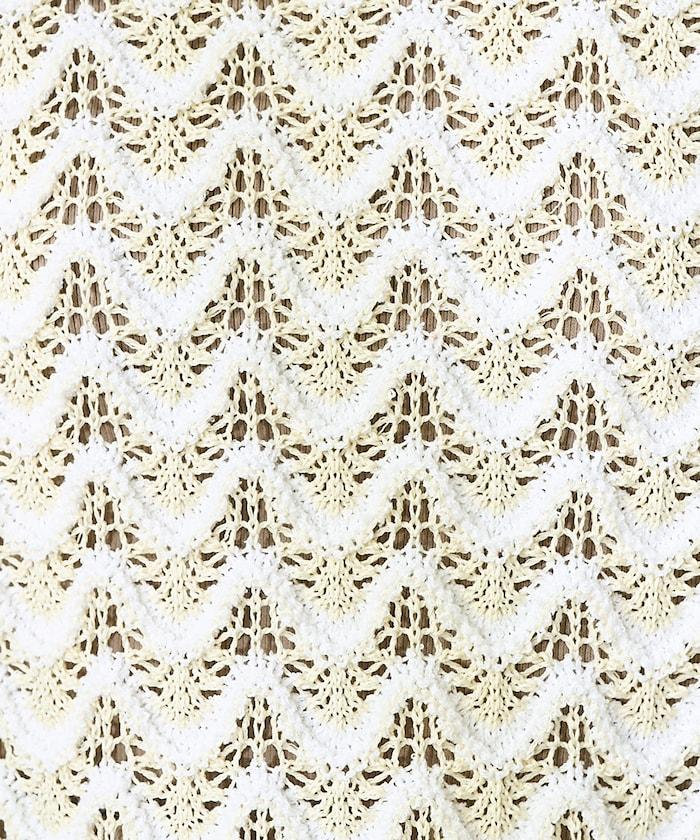 2WAY 夏季 印花針織馬甲/ 透視針織馬甲