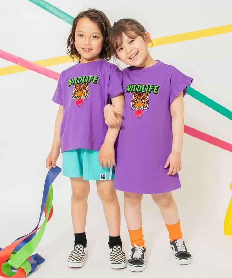 【連衣裙】Logo圖案刺繡T恤