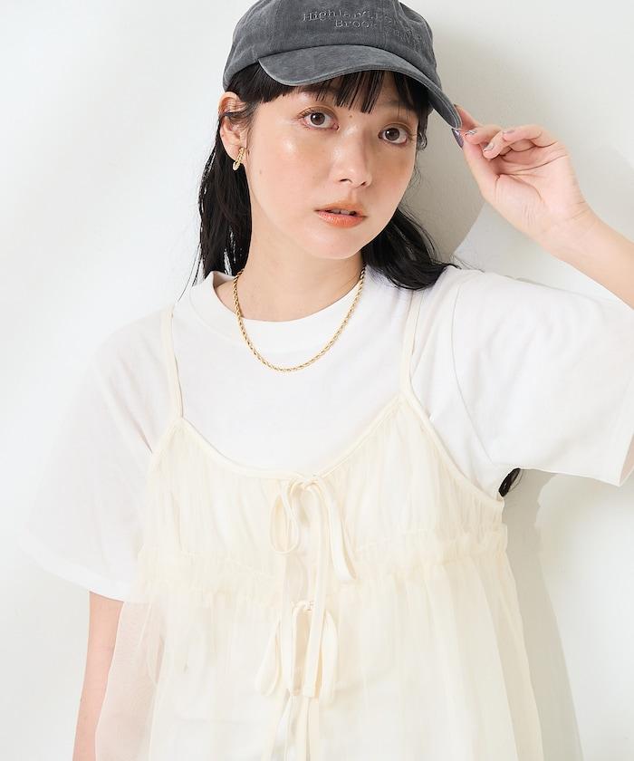【套裝商品】蕾絲吊帶背心 T恤套裝