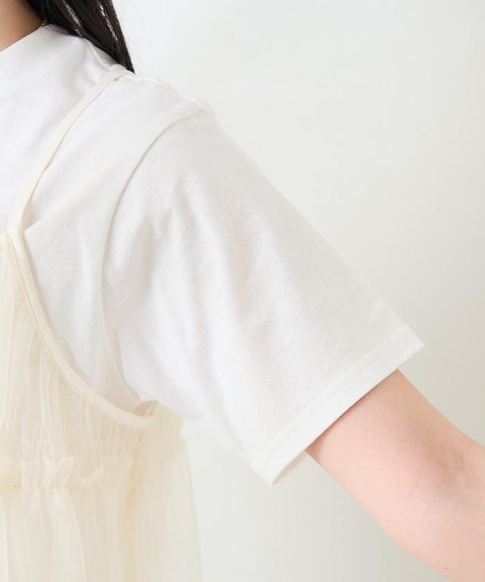 【套裝商品】蕾絲吊帶背心 T恤套裝
