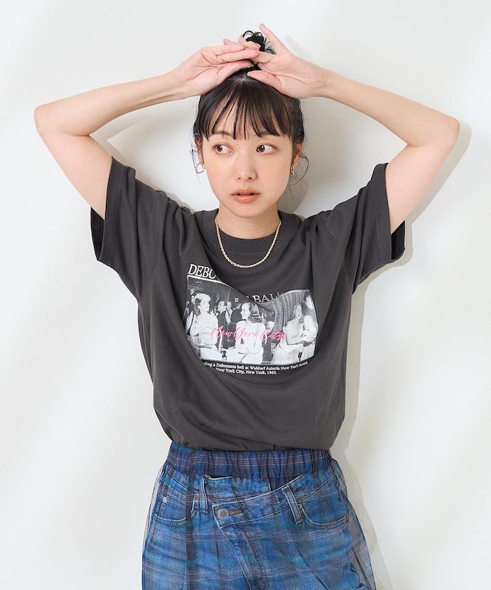 箔印女士T恤