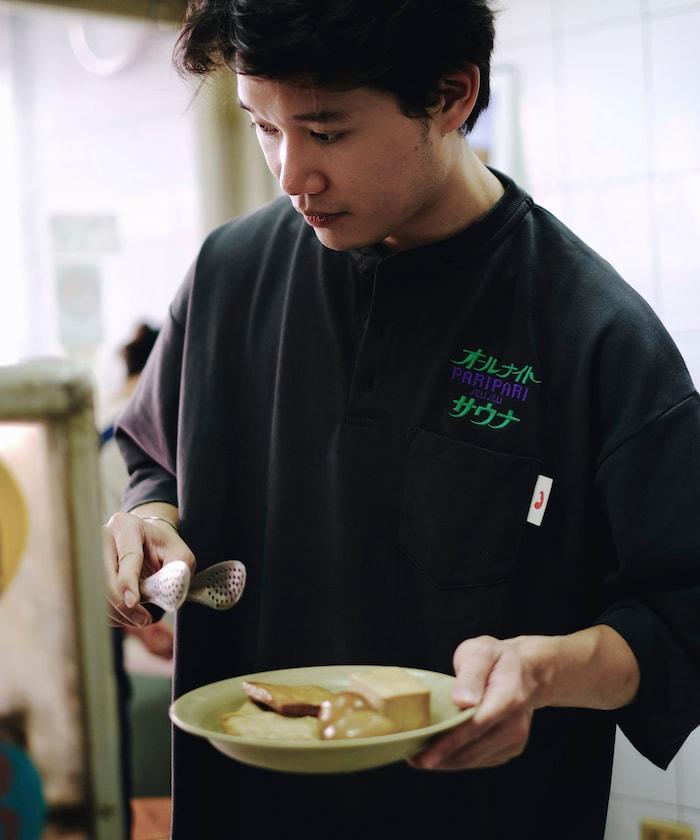 聯名 全夜間桑拿 KANNAIGI 內毛套裝 揹包附帶