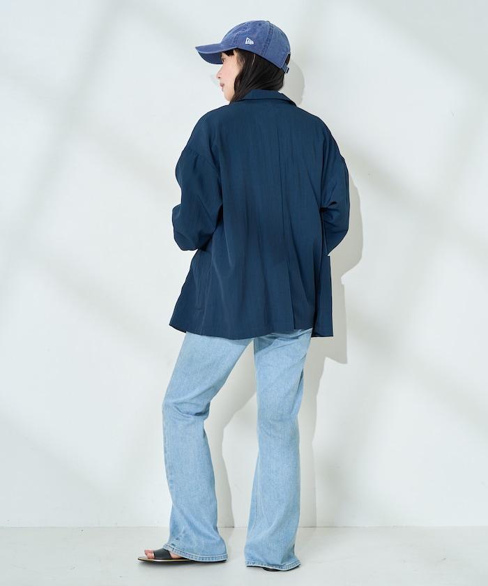 <接觸冷感/可機洗> 夏季涼爽 襯衫夾克<可搭配套裝>