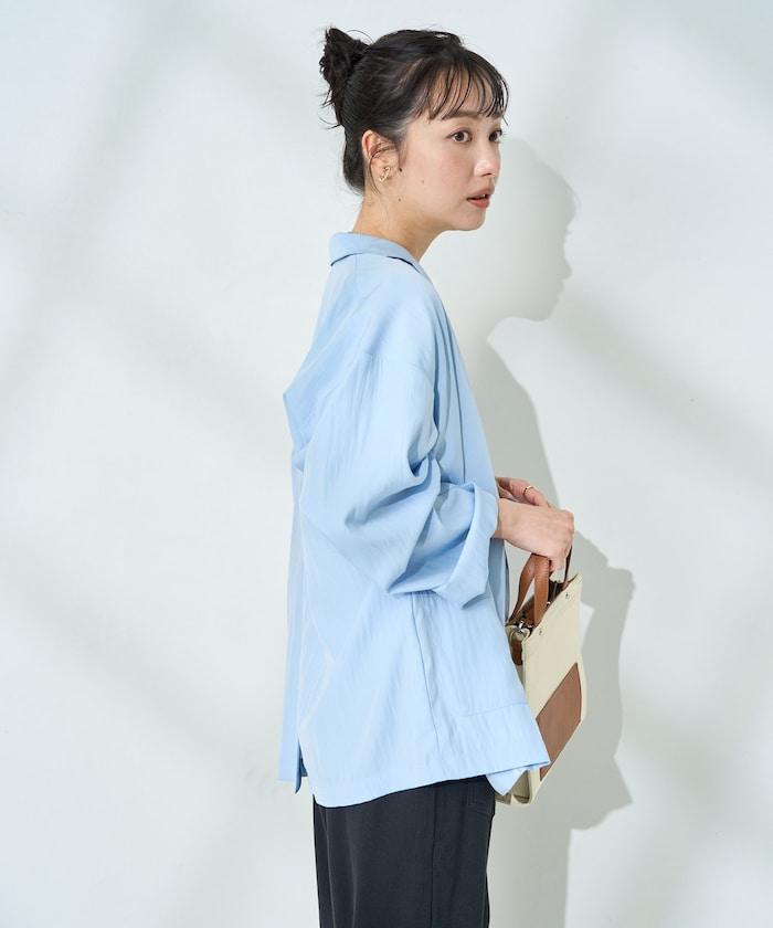 <接觸冷感/可機洗> 夏季涼爽 襯衫夾克<可搭配套裝>