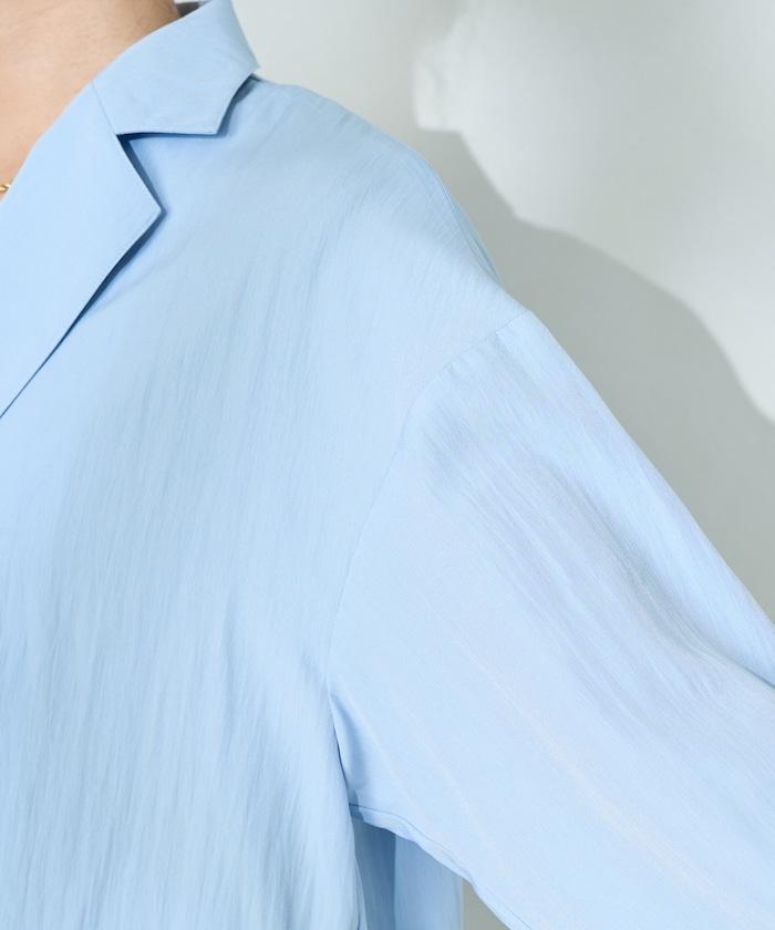 <接觸冷感/可機洗> 夏季涼爽 襯衫夾克<可搭配套裝>