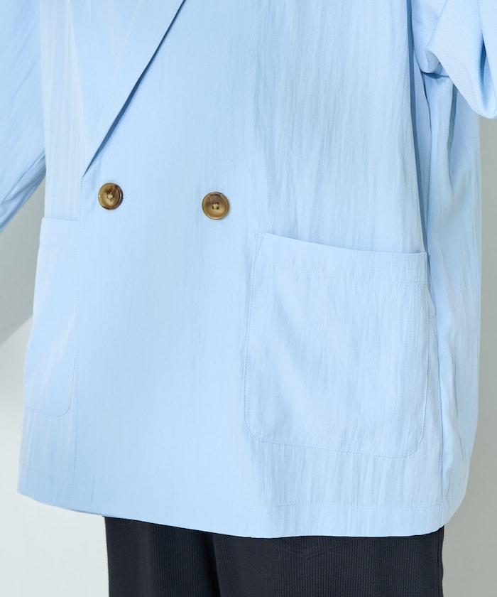 <接觸冷感/可機洗> 夏季涼爽 襯衫夾克<可搭配套裝>