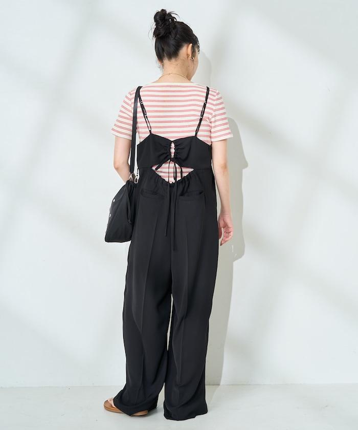 <接觸冷感/防紫外線>功能面料 簡易連體褲