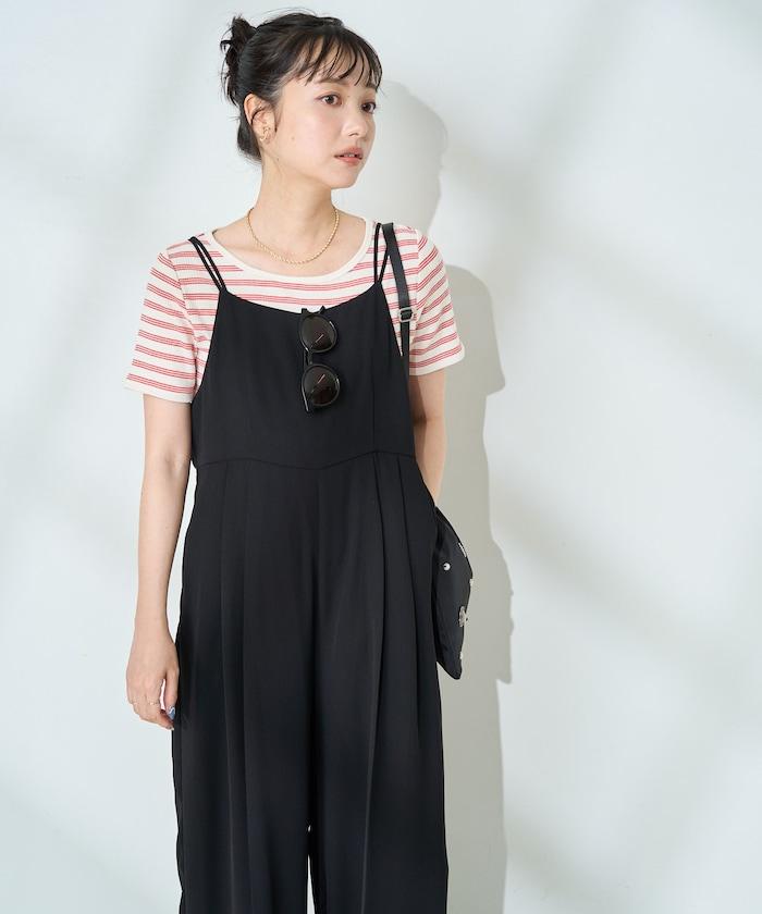 <接觸冷感/防紫外線>功能面料 簡易連體褲