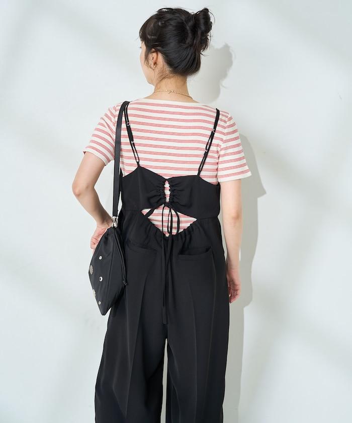 <接觸冷感/防紫外線>功能面料 簡易連體褲