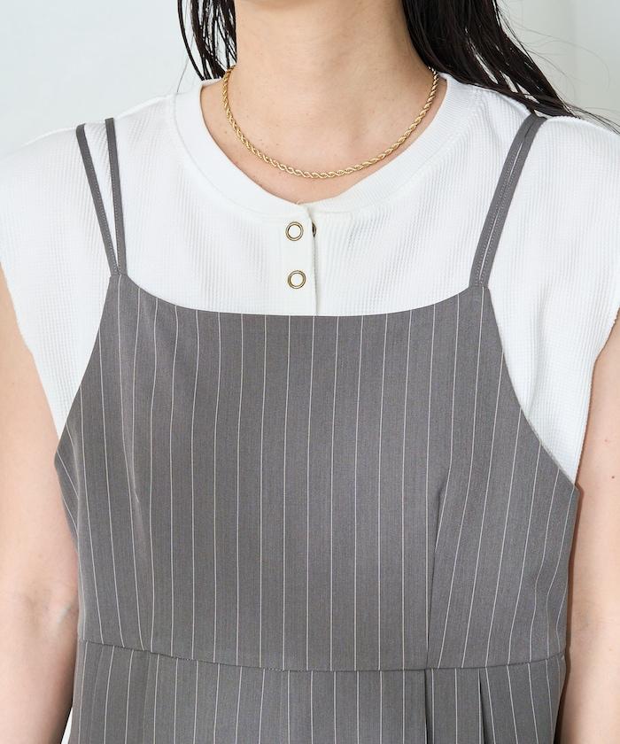 <接觸冷感/防紫外線>功能面料 簡易連體褲