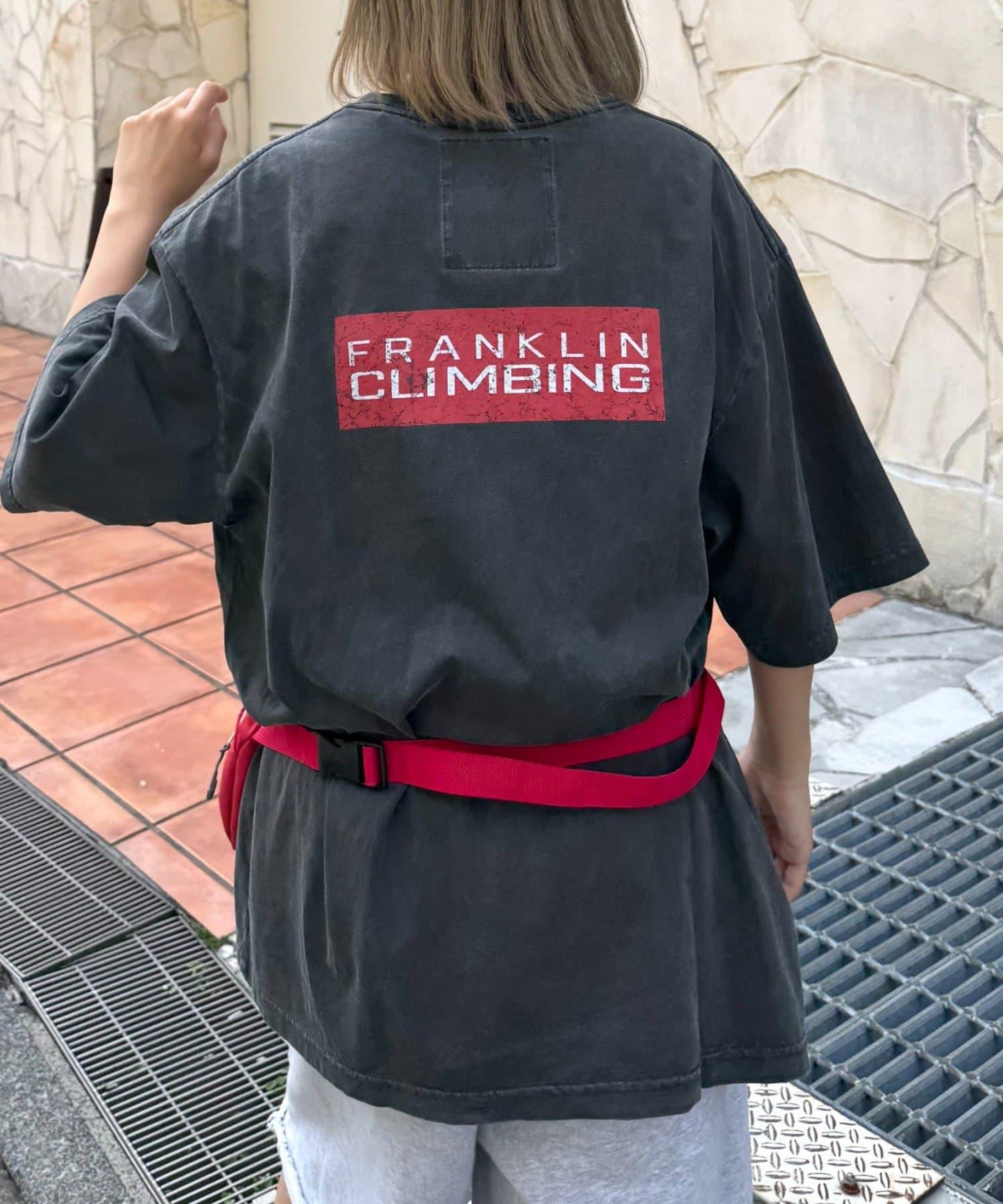 【弗蘭克林攀巖】【傳承】紅色LOGO T恤