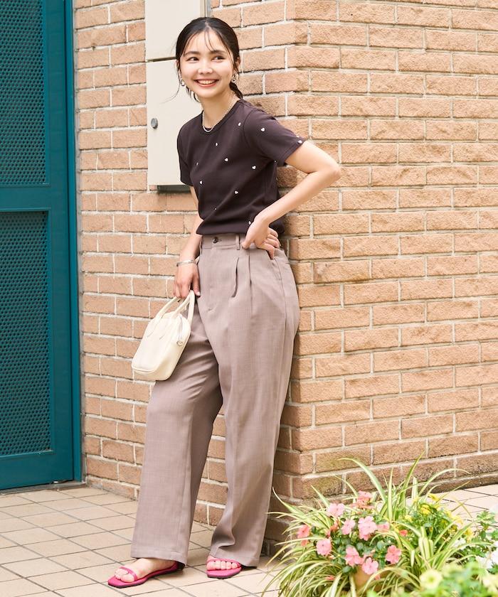 迷你愛心刺繡T恤