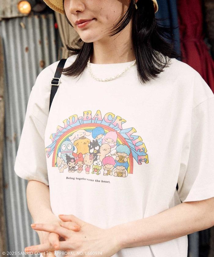 《三麗歐》 彩虹印花T恤