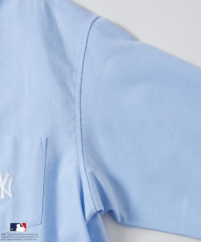 聯名 MLB 美國職業棒球大聯盟 短袖 牛津紡 襯衫