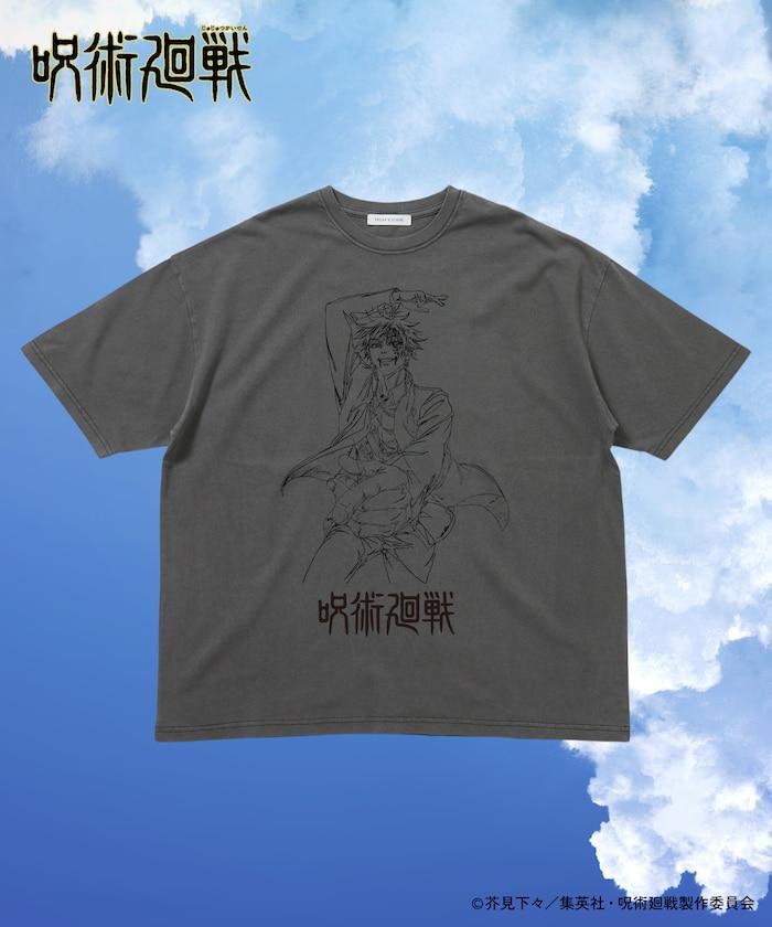『劇場版總集編 《呪術回戦》 懷玉・玉折』 色素 圓領印花T恤/五條悟 唯我獨尊