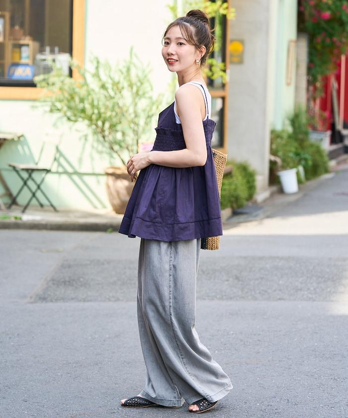 印度風捲邊吊帶長款上衣(可搭配套裝)