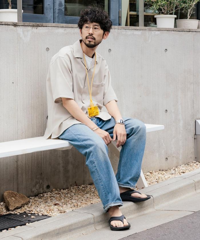 速乾材料 舒適版型 開領襯衫 短袖 亞麻風