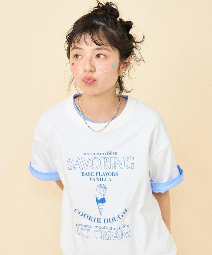 冰淇淋印花T恤