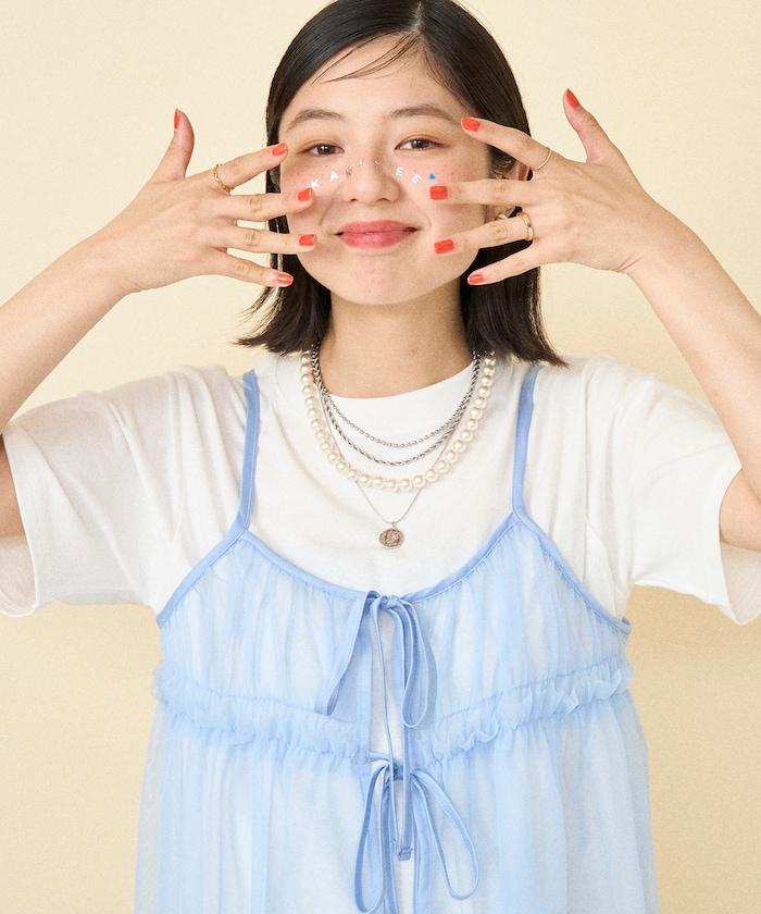 【套裝商品】蕾絲吊帶背心 T恤套裝