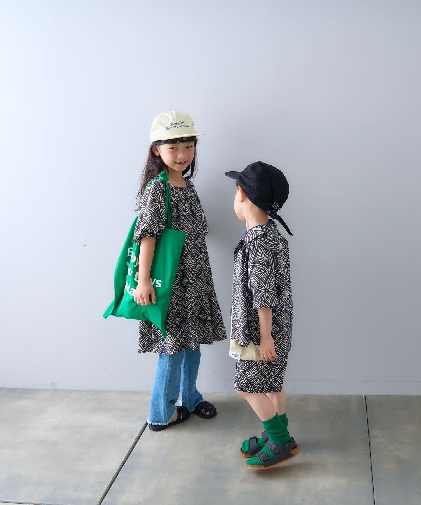 【CIAOPANIC TYPY】【KIDS】非洲蠟染圖案連衣裙