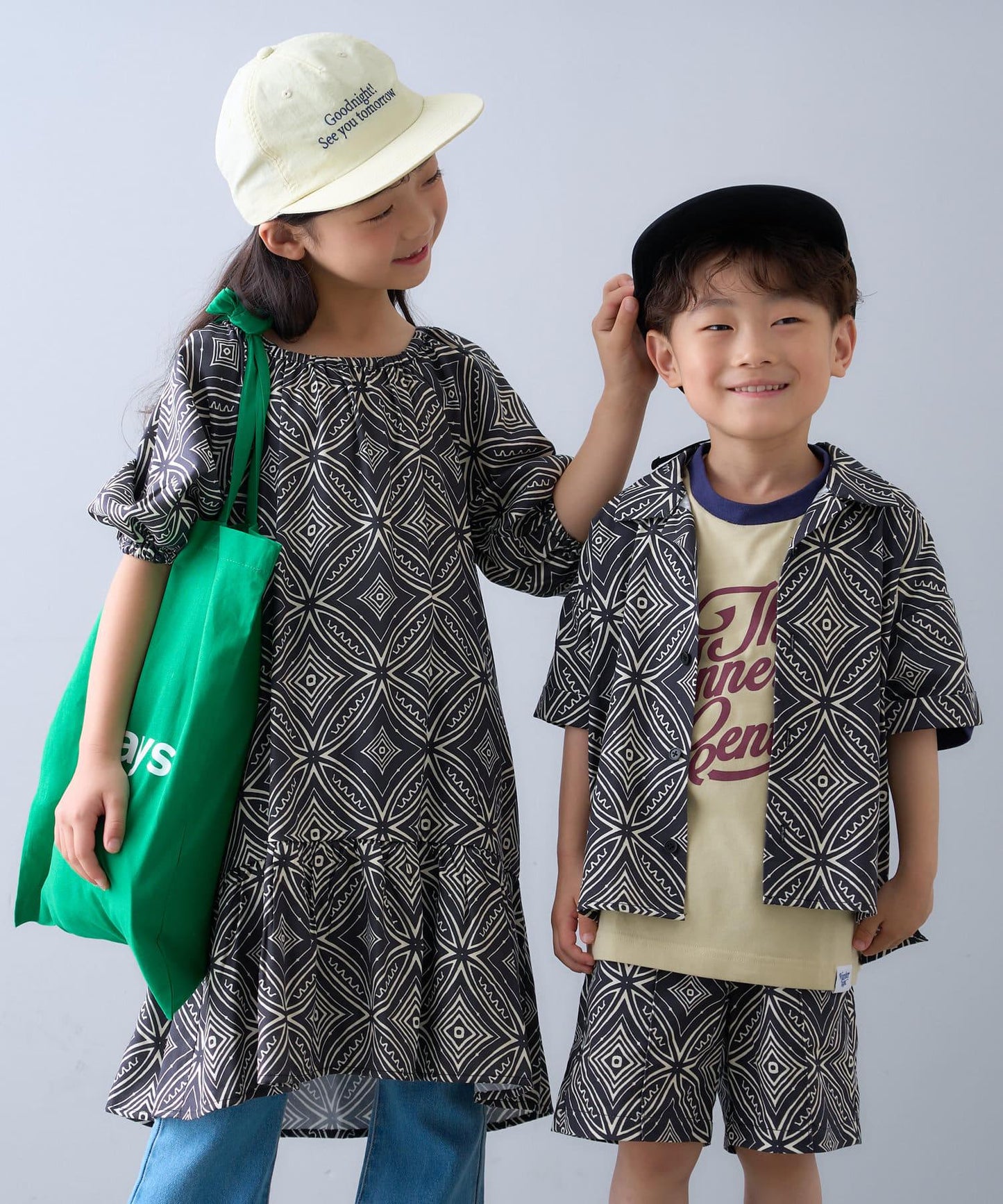 【CIAOPANIC TYPY】【KIDS】非洲蠟染圖案連衣裙